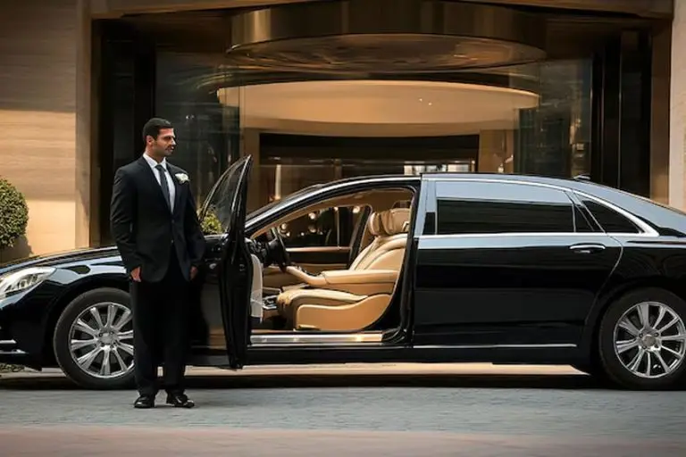 Professional chauffeur providing discreet funeral transportation service