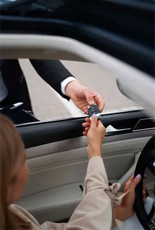 Private black car ready for Casino Transportation Rolling Hills Estates CA.